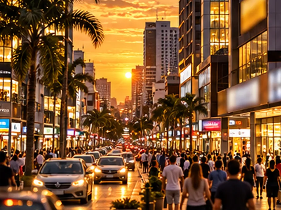 Avenida de compras de Ciudad del Este